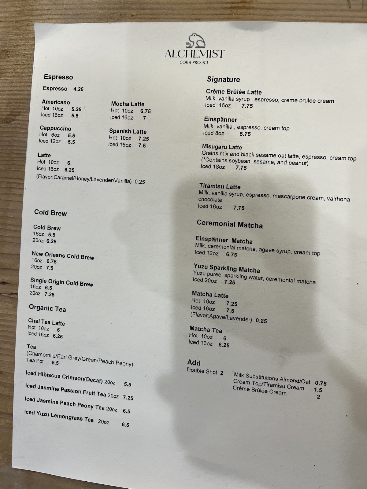 Alchemist Coffee Project at The Pearl — café photo 4